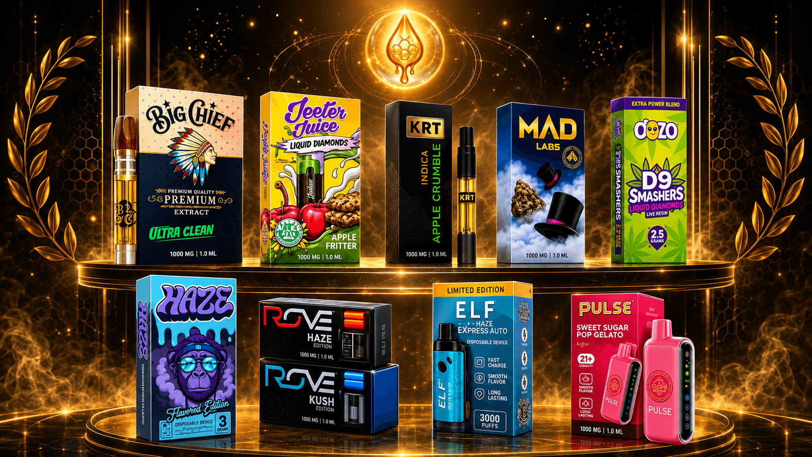 Selección premium de destilados MagicHoney